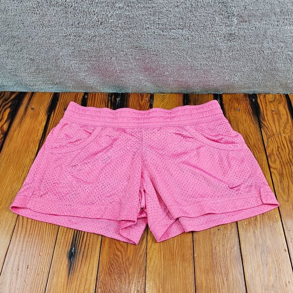 Nike Pants - Vintage Nike the athletic dept mesh shorts pink womens size small (4-6)